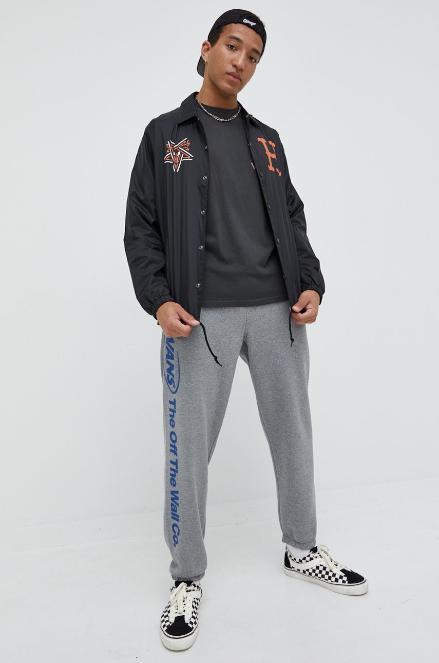 

Куртка HUF X Trasher мужская цвет чёрный переходная