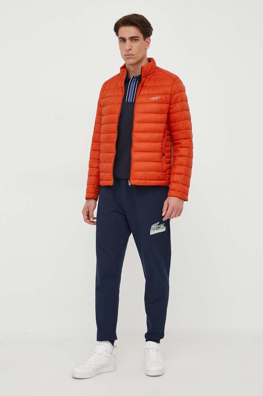 Μπουφάν BOSS χρώμα: μαύρο φωτογραφία