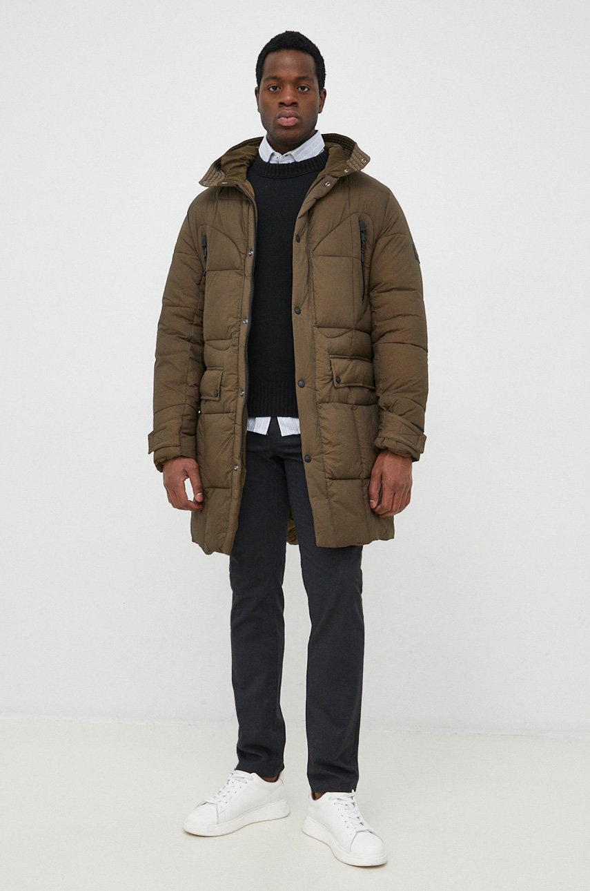 

Куртка BOSS Boss Casual чоловіча колір зелений зимова