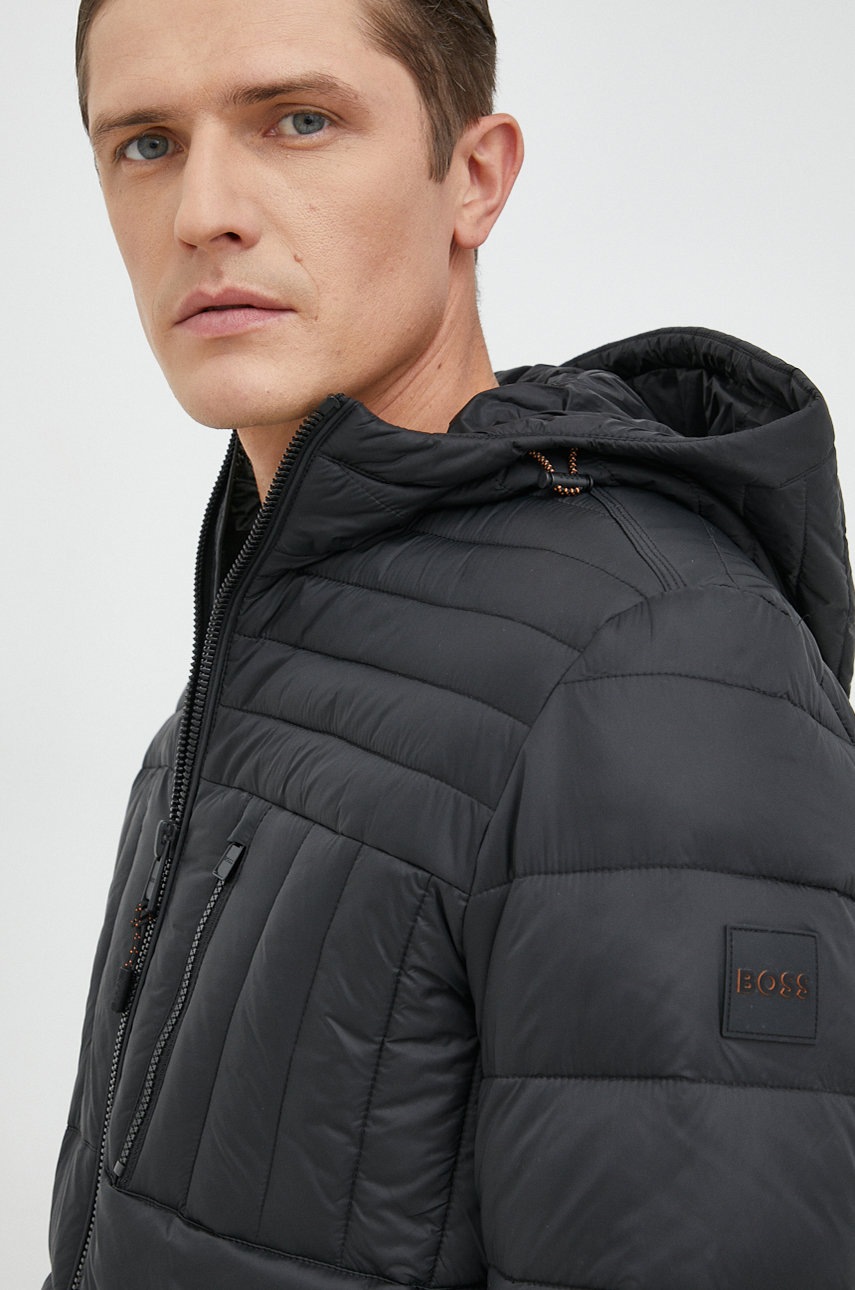 

Яке BOSS Boss Casual в черно със зимна изолация, Черен