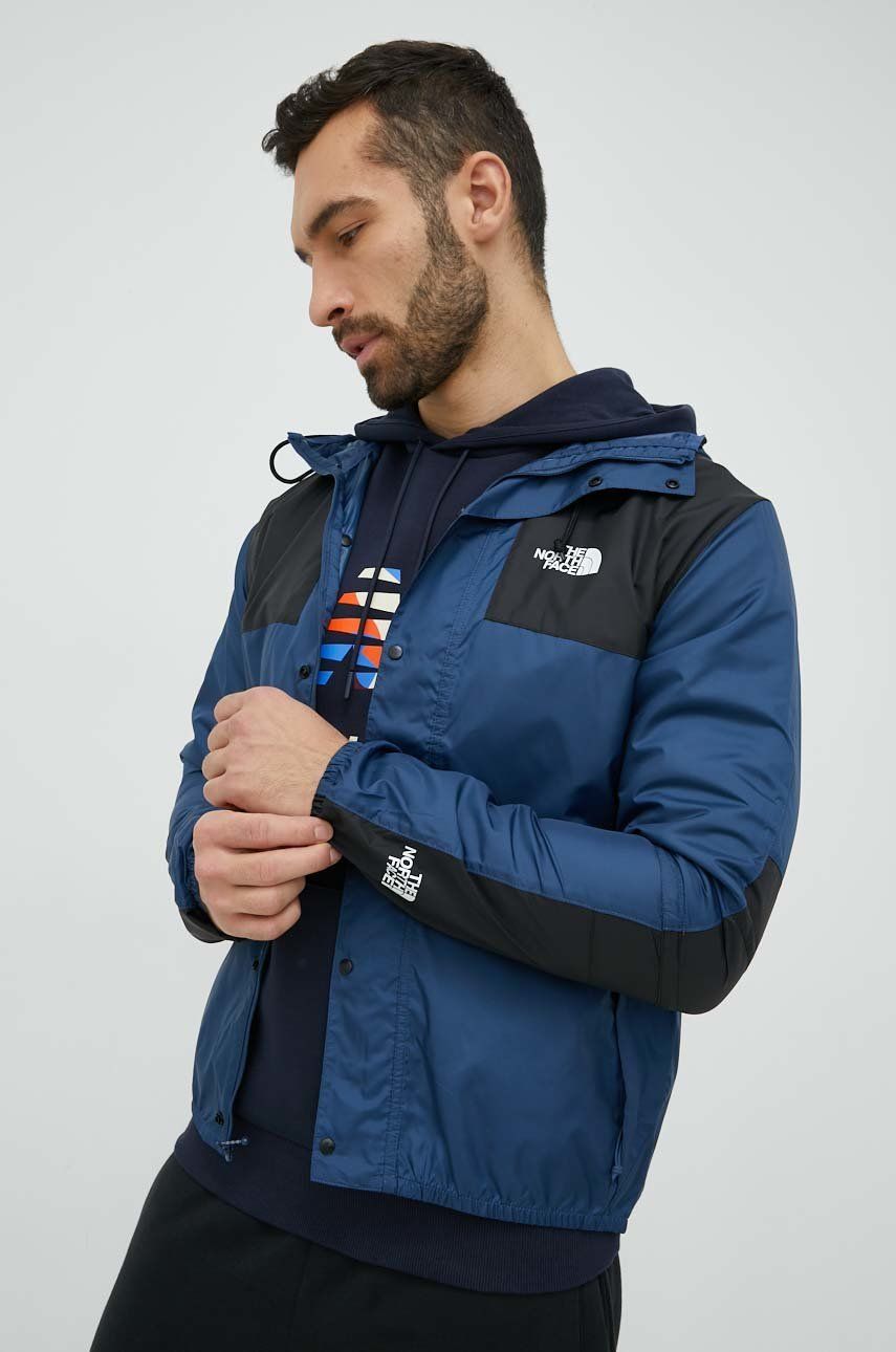 The North Face geaca Mens Seasonal Mountain Jacket barbati, culoarea albastru marin, de tranzitie