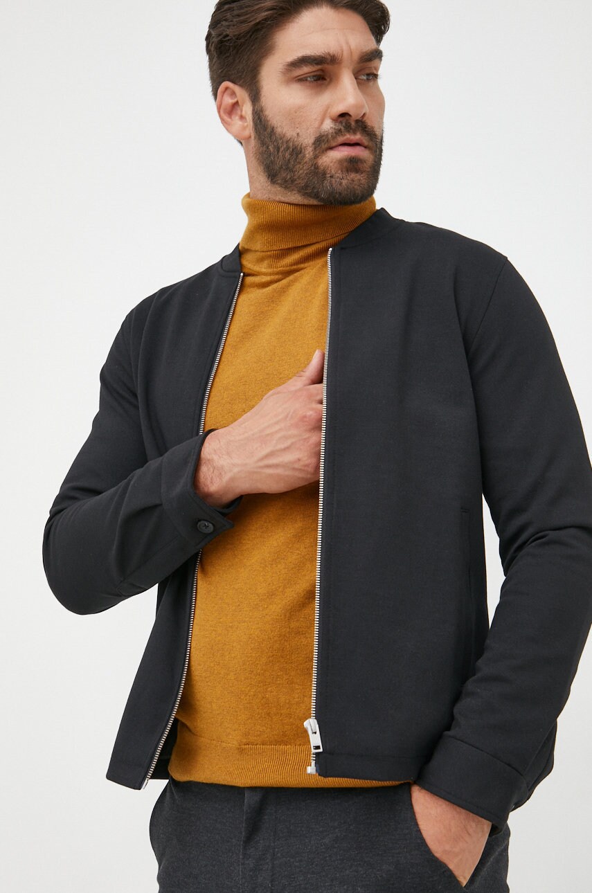 Lindbergh geaca barbati, culoarea negru, de tranzitie