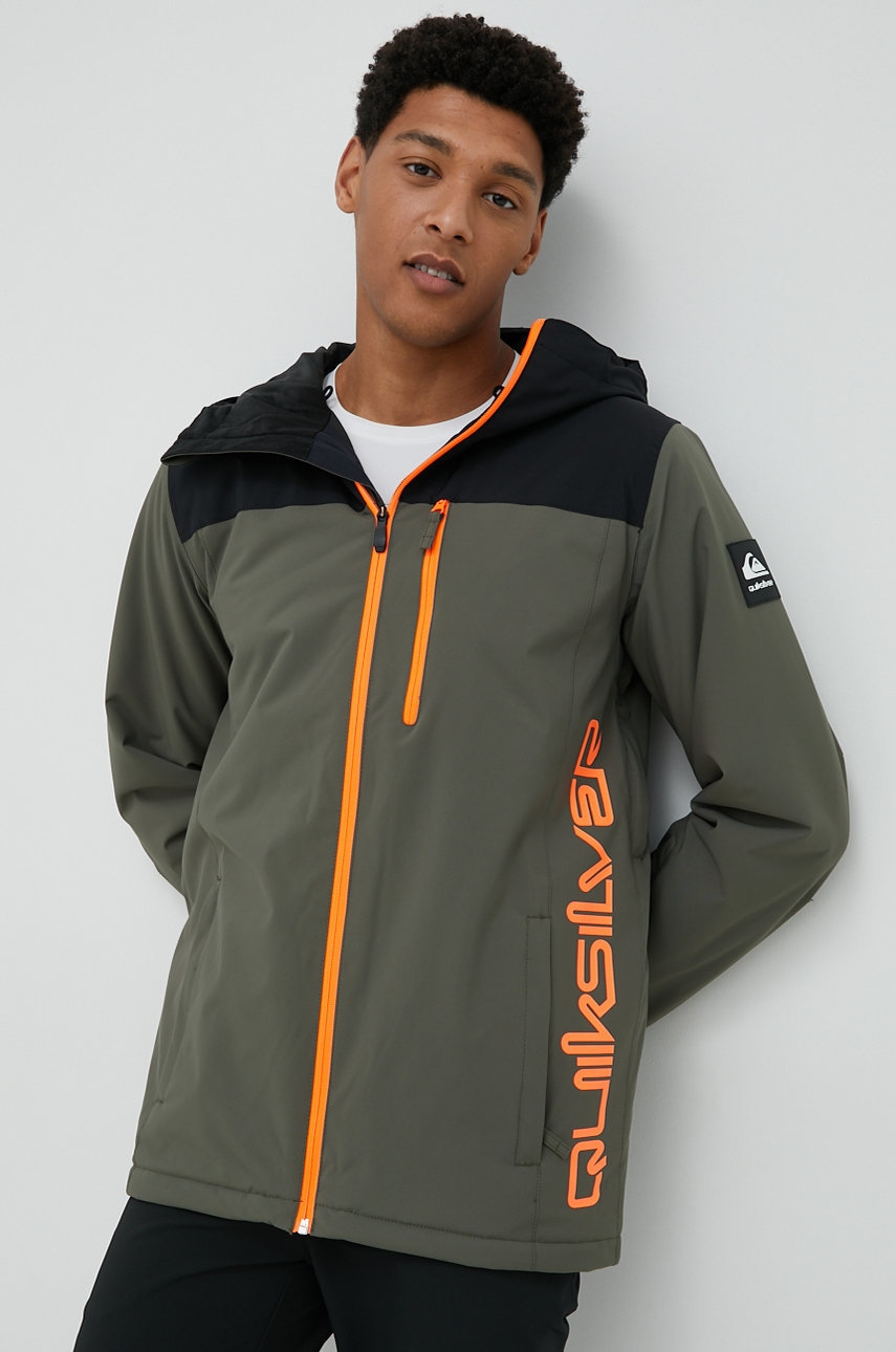 Quiksilver geaca Morton culoarea verde