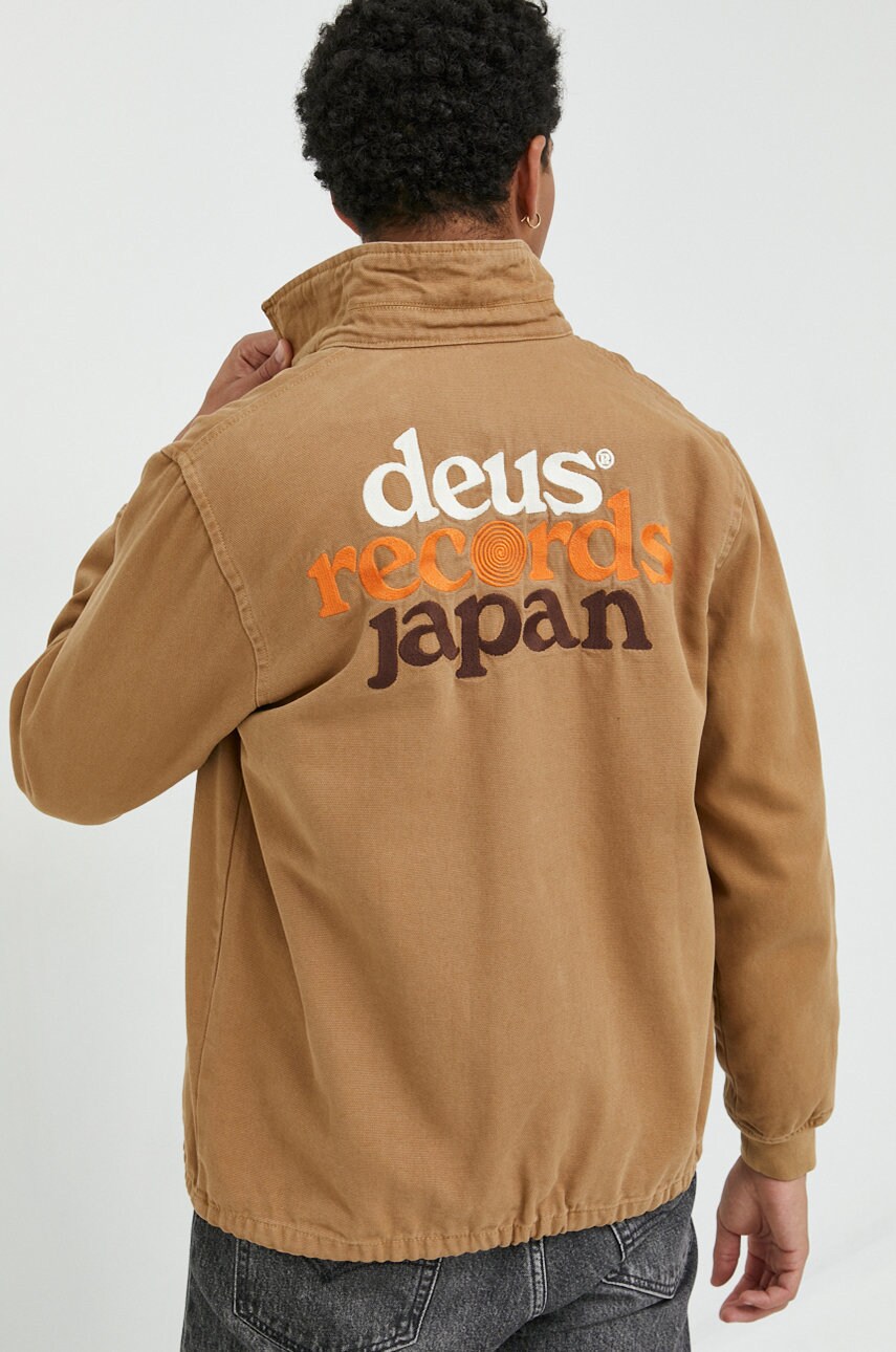 Deus ex machina geaca barbati, culoarea maro, de tranzitie, oversize
