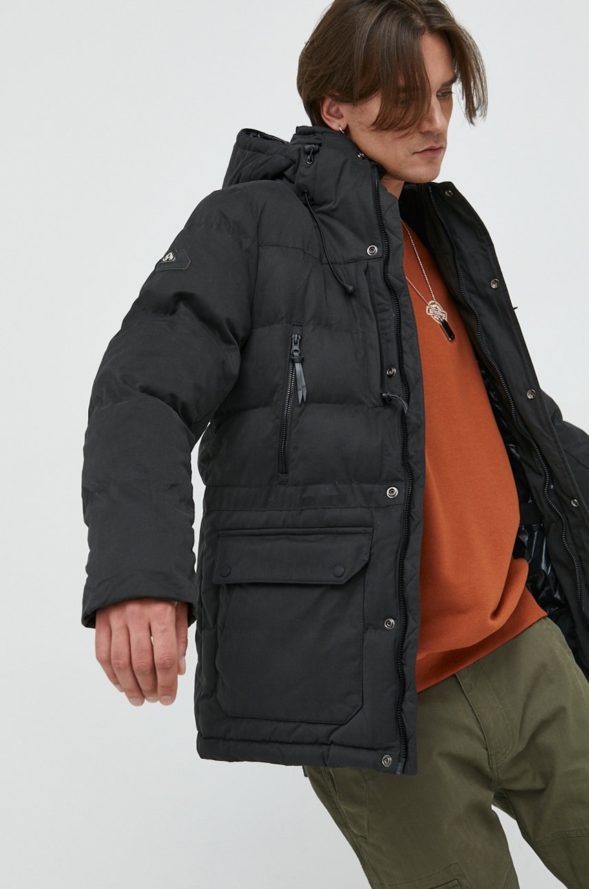 

Куртка Superdry мужская цвет чёрный зимняя