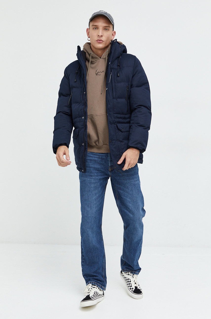 

Куртка Superdry мужская цвет синий зимняя