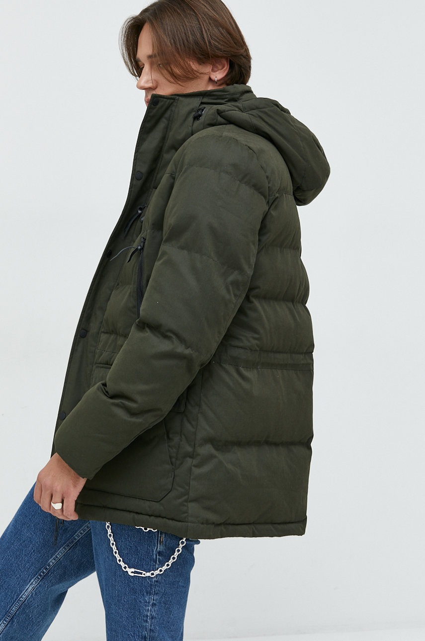 

Яке Superdry в зелено със зимна изолация, Зелен