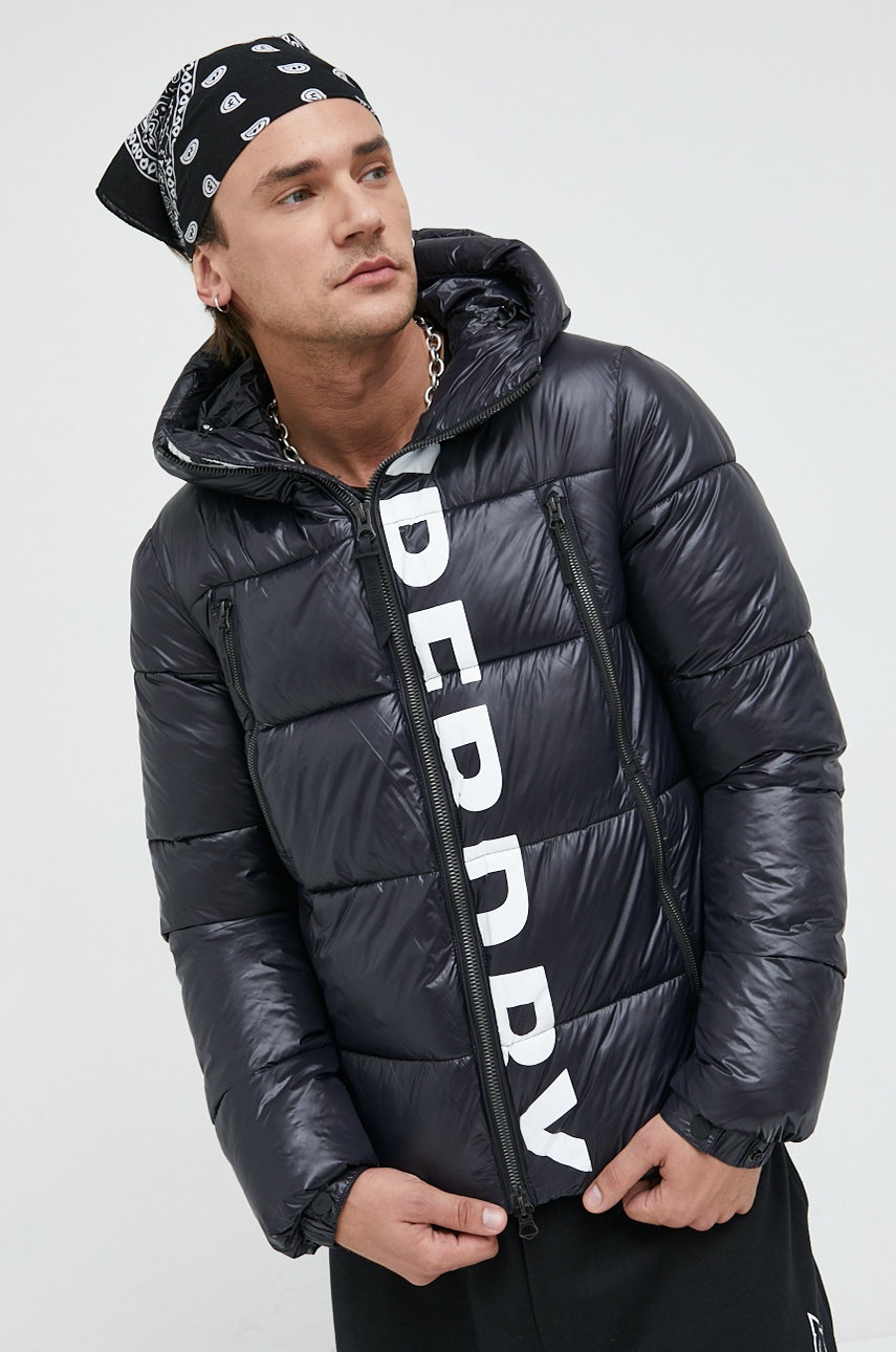 

Яке Superdry в черно със зимна изолация, Черен