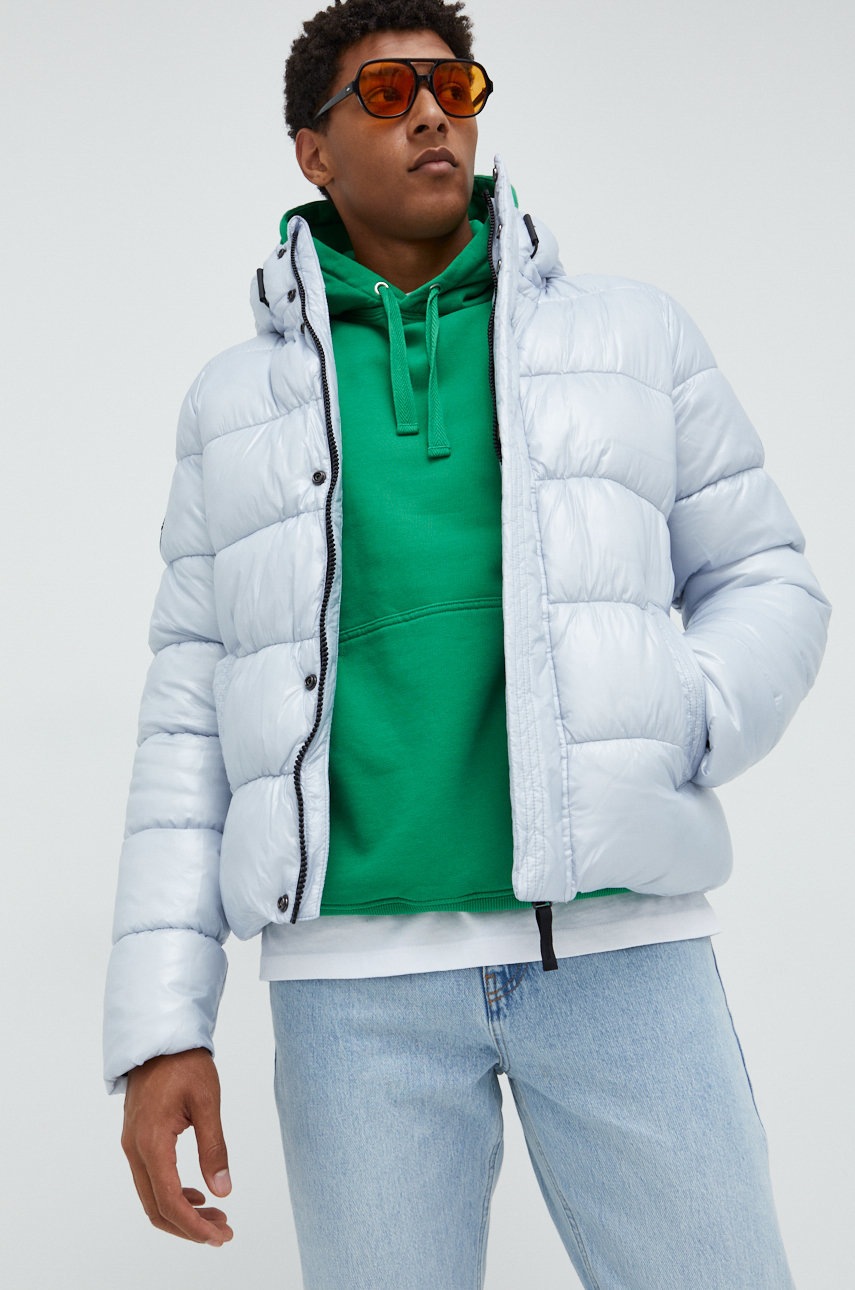 

Яке Superdry със зимна изолация, Син
