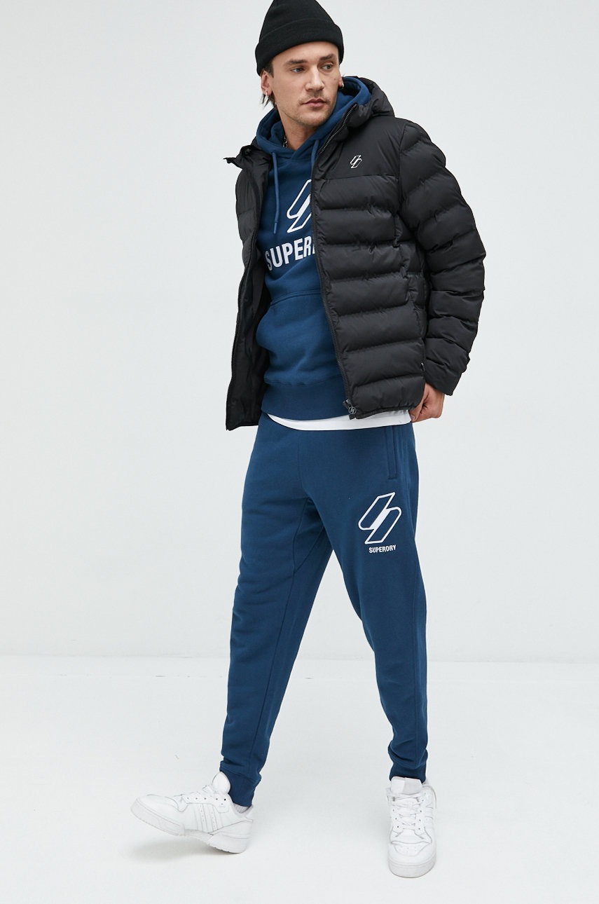 

Куртка Superdry чоловіча колір чорний зимова