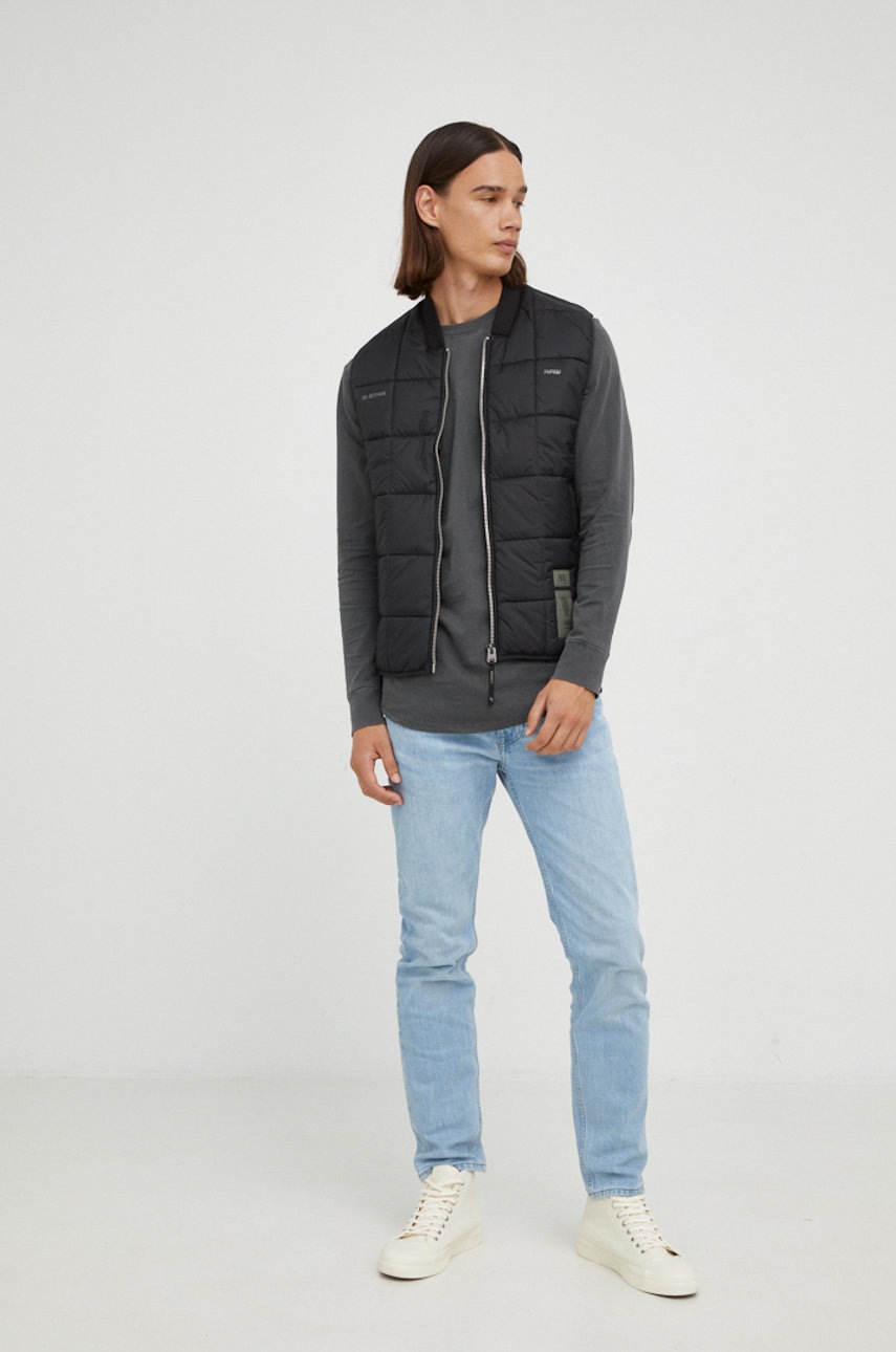 

Безрукавка G-Star Raw чоловічий колір чорний перехідний