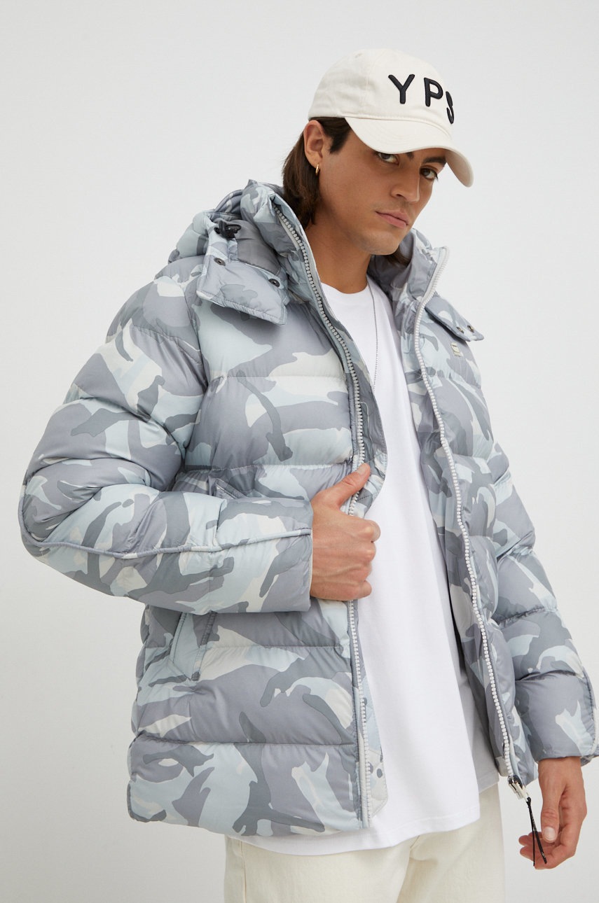 

Яке G-Star Raw в сиво със зимна изолация, Сив