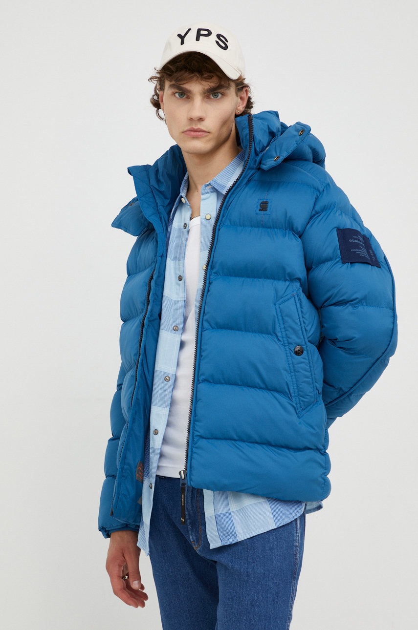 

Яке G-Star Raw със зимна изолация, Син