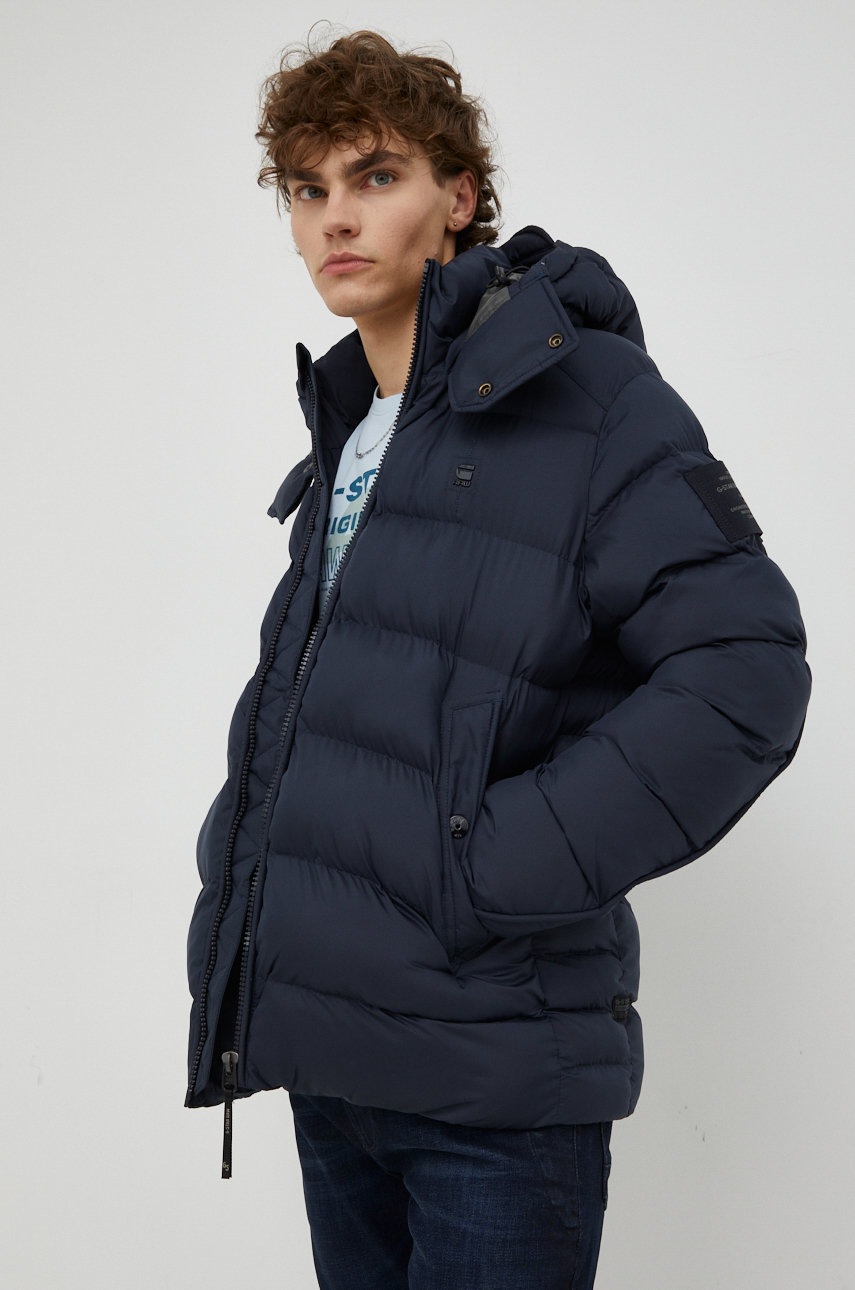 

Яке G-Star Raw в тъмносиньо със зимна изолация, Тъмносин