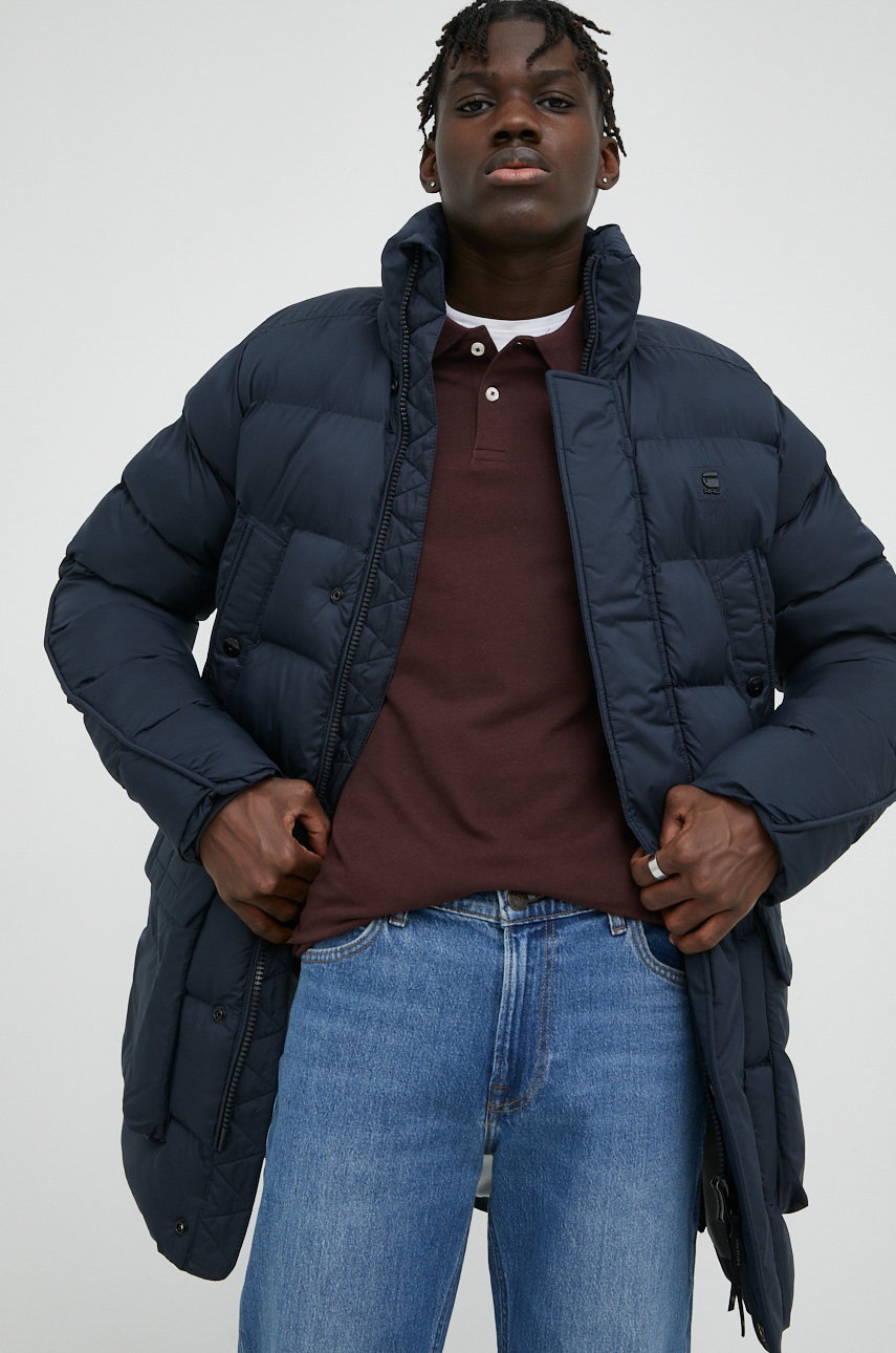

Яке G-Star Raw в тъмносиньо със зимна изолация, Тъмносин