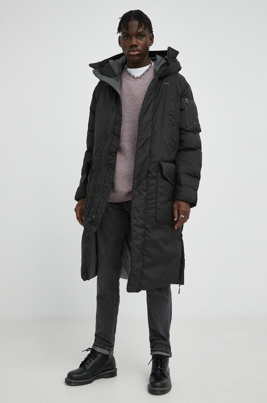 

Куртка G-Star Raw мужская цвет чёрный зимняя