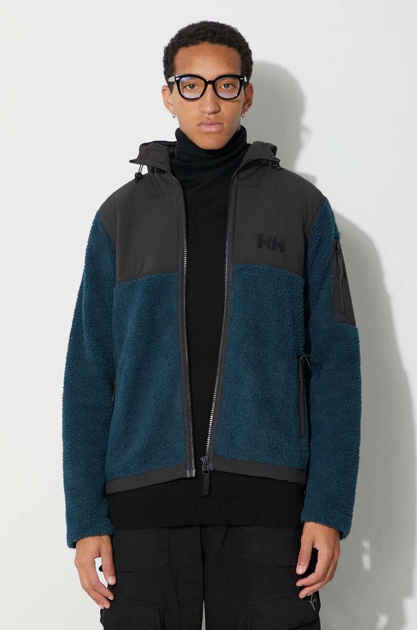 Helly Hansen hanorac Patrol PATROL PILE culoarea bleumarin 53678