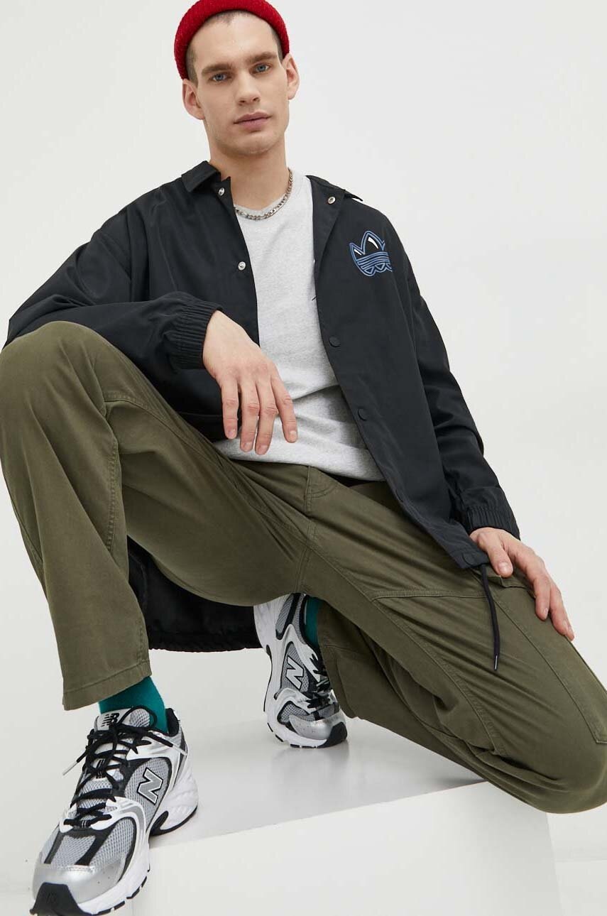 

Куртка adidas Originals мужская цвет чёрный переходная oversize