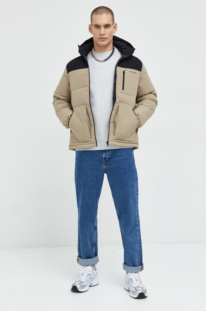 

Куртка Jack & Jones Jcootto мужская цвет бежевый зимняя