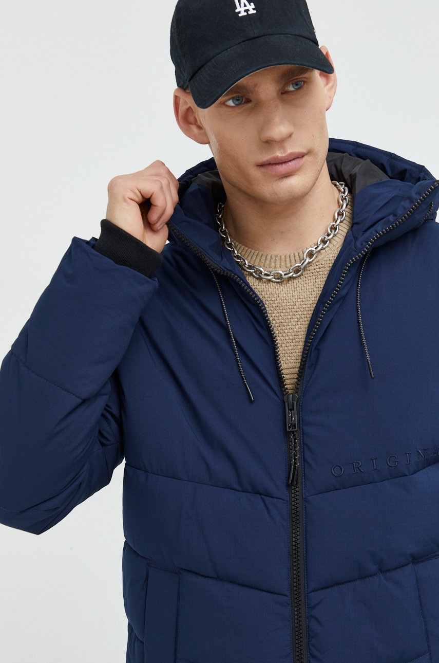 Jack & jones geaca jorcopenhagen barbati, culoarea albastru marin, de tranzitie