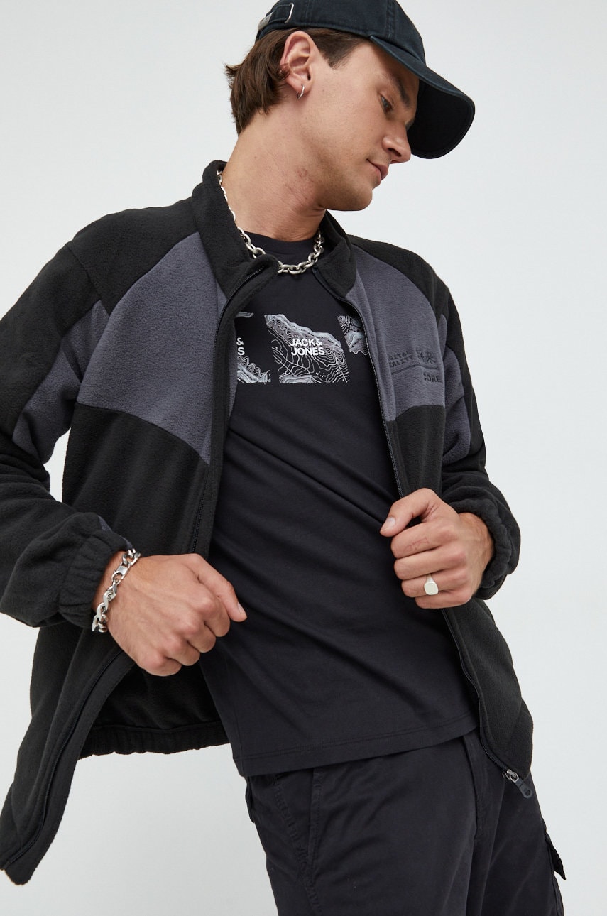 Jack & jones bluza jcomono barbati, culoarea negru,
