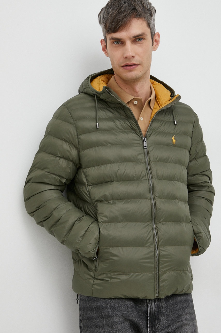 

Яке Polo Ralph Lauren в зелено с преходна изолация, Зелен