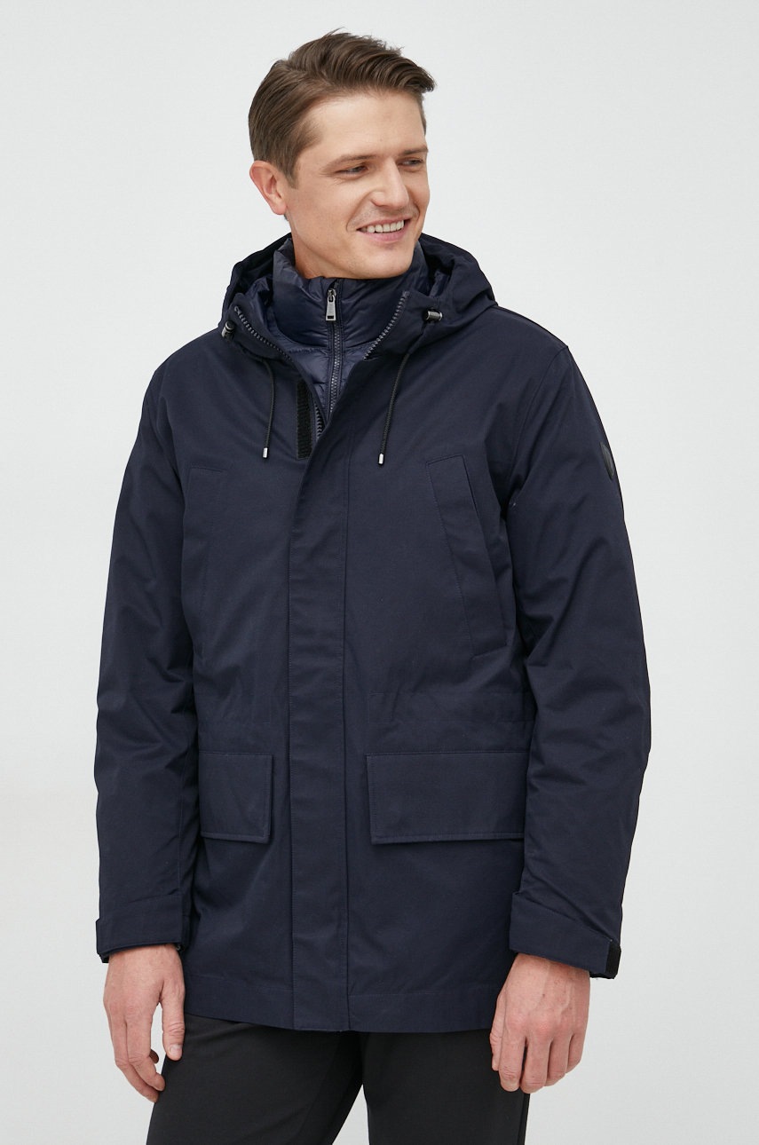 

Куртка Polo Ralph Lauren чоловіча колір синій зимова