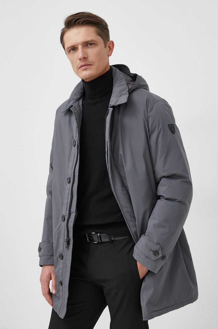 

Пухено яке Polo Ralph Lauren в сиво със зимна изолация, Сив