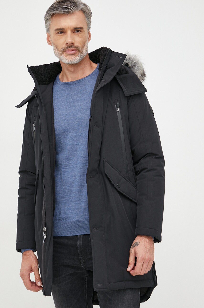 Michael kors geaca barbati, culoarea negru, de iarna