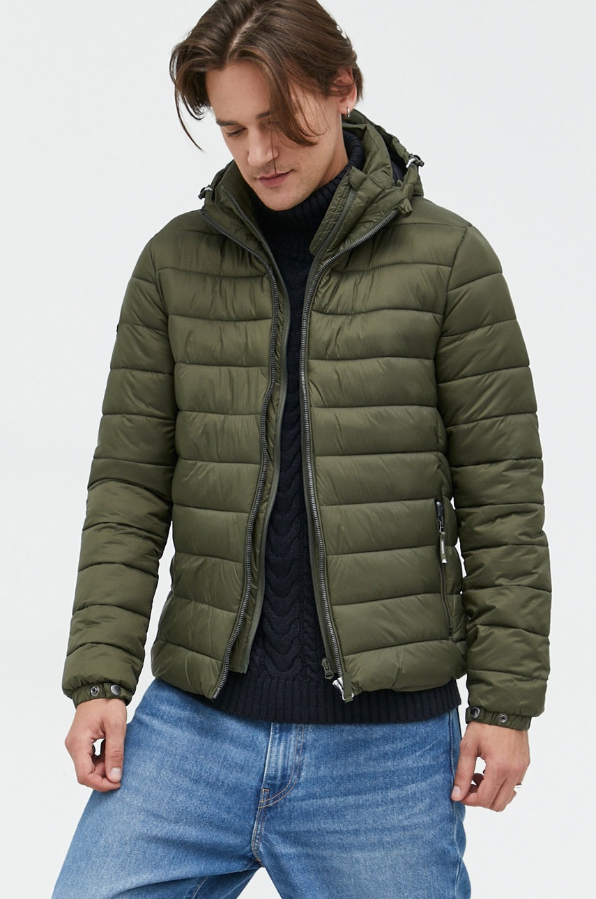 

Куртка Superdry мужская цвет зелёный переходная