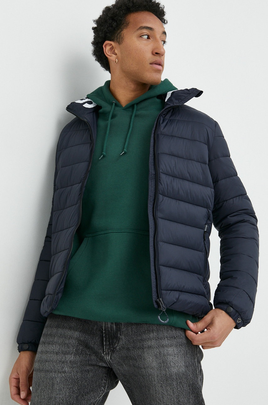 

Куртка Superdry мужская цвет синий переходная