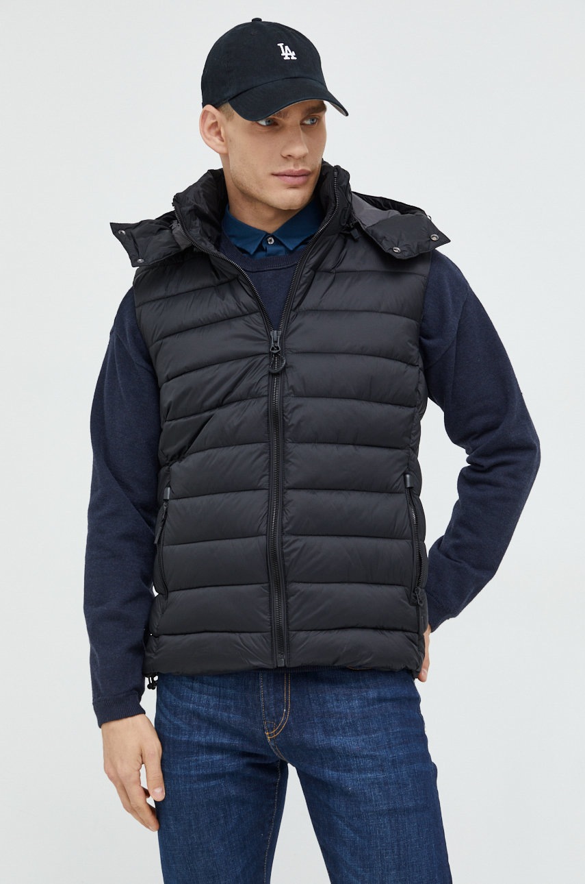 

Безрукавка Superdry мужской цвет чёрный переходной