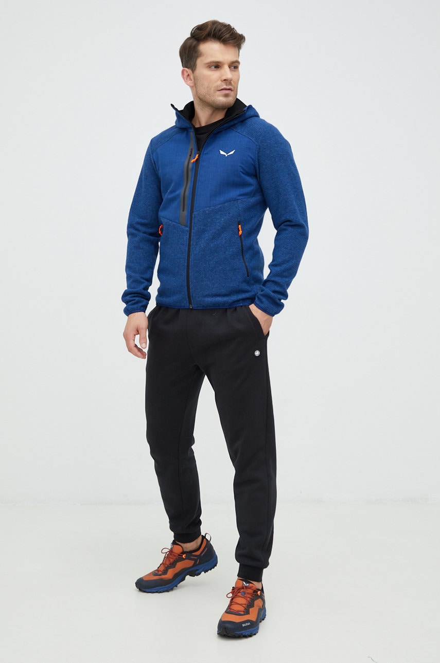 Salewa jacheta de exterior fedaia culoarea albastru marin