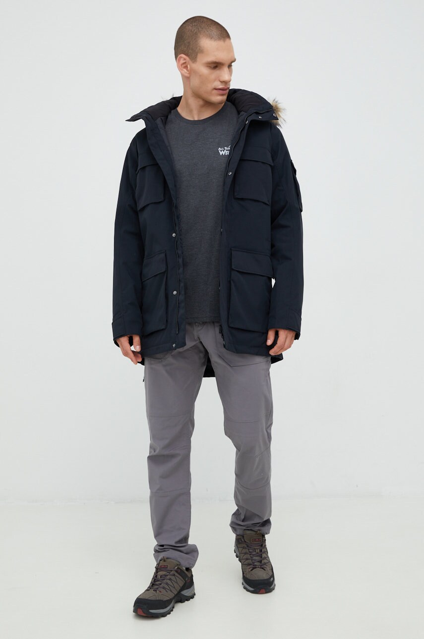 

Куртка Jack Wolfskin чоловіча колір чорний перехідна