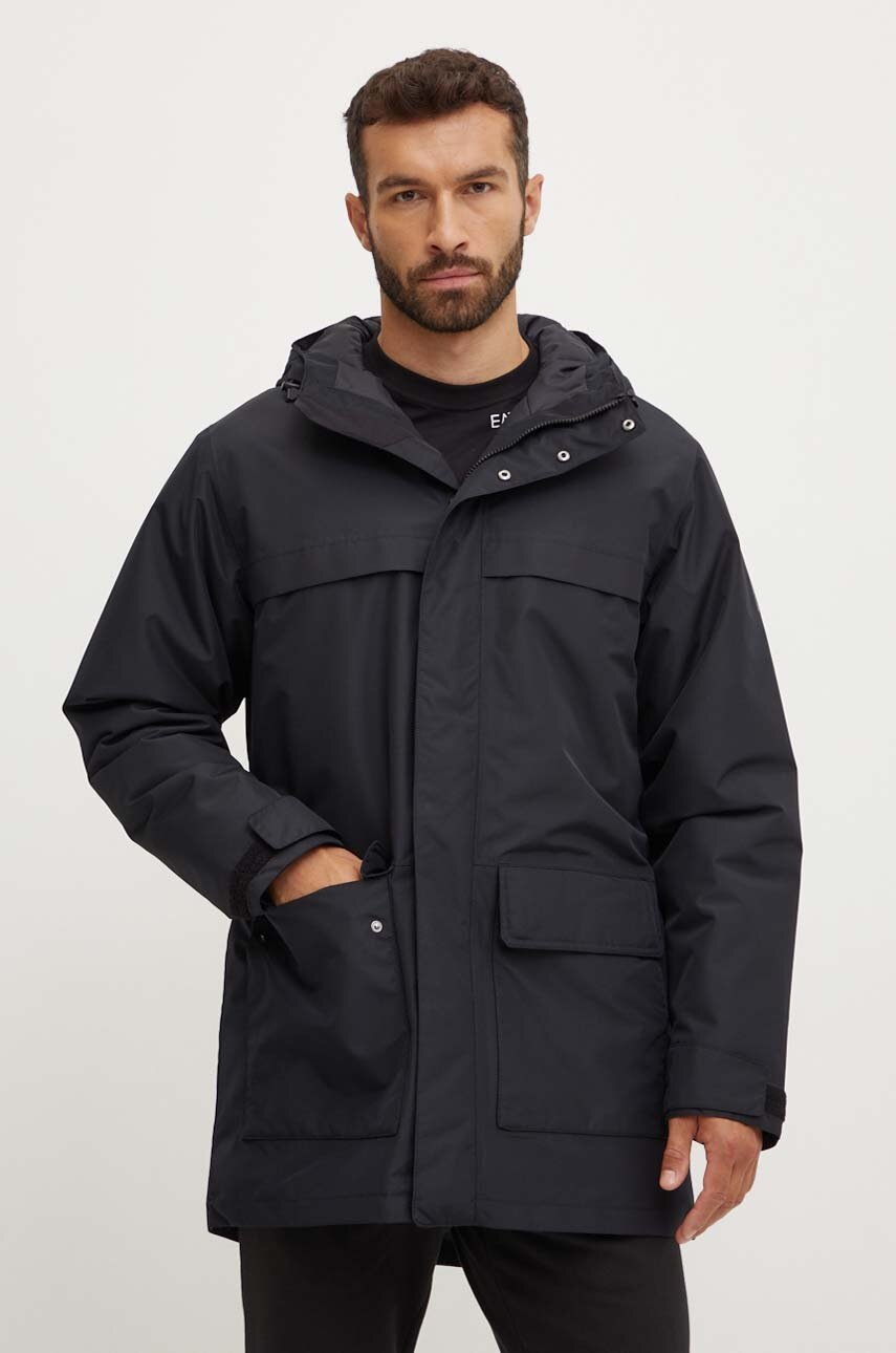 

Яке Jack Wolfskin в черно зимен модел, Черен