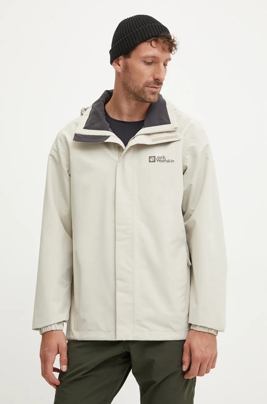 

Яке за спортове на открито Jack Wolfskin Stormy Point в бежово, Бежов