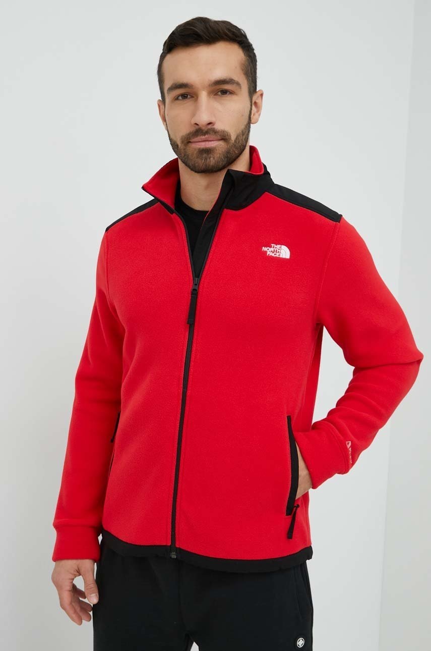 

Суичър The North Face Men’s Alpine Polartec 200 Fz Jacket в червено с изчистен дизайн, Червен