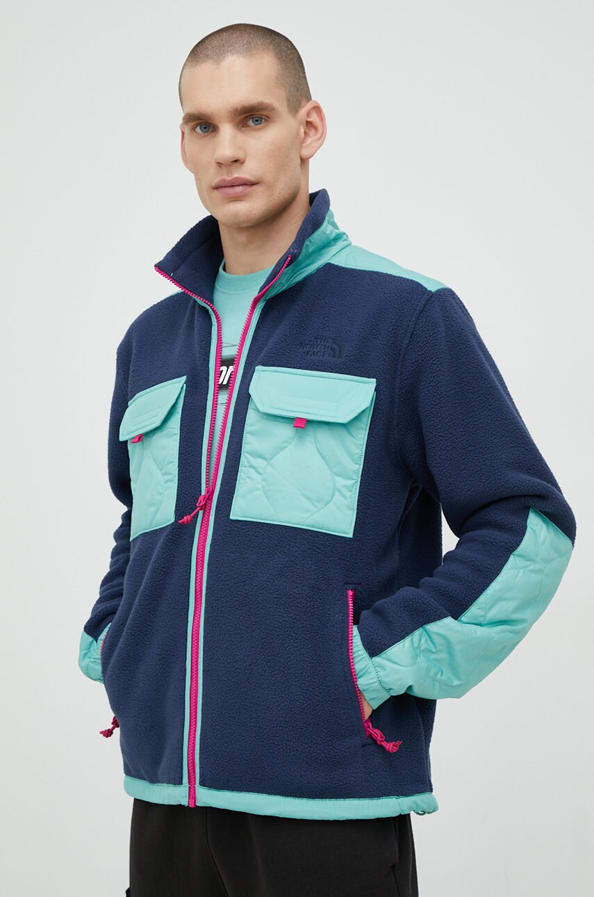 The North Face bluza Mens Royal Arch F/z Jacket barbati, culoarea albastru marin,