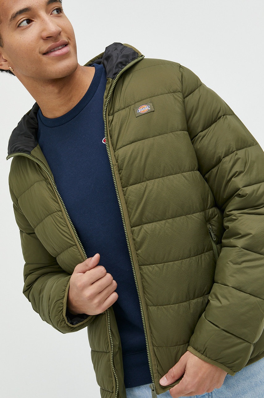 

Яке Dickies в зелено с преходна изолация, Зелен