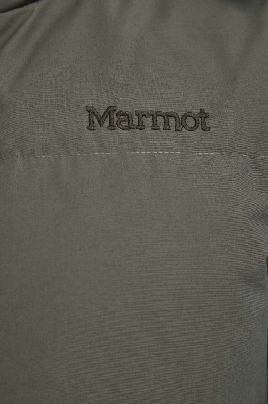 Пухова куртка Marmot чоловіча колір зелений 