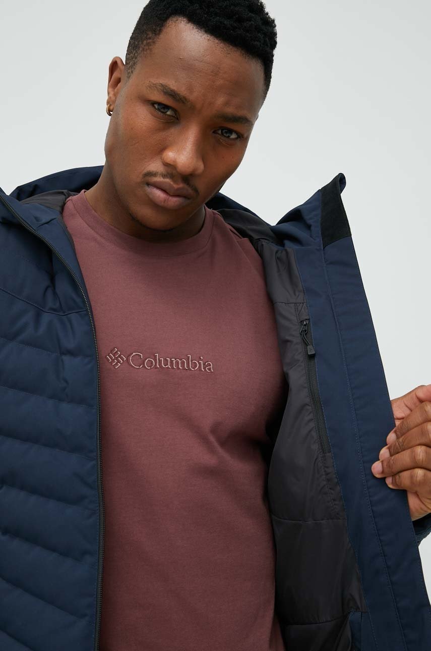 Μπουφάν με επένδυση από πούπουλα Peak Performance Frost χρώμα: ναυτικό μπλε φωτογραφία