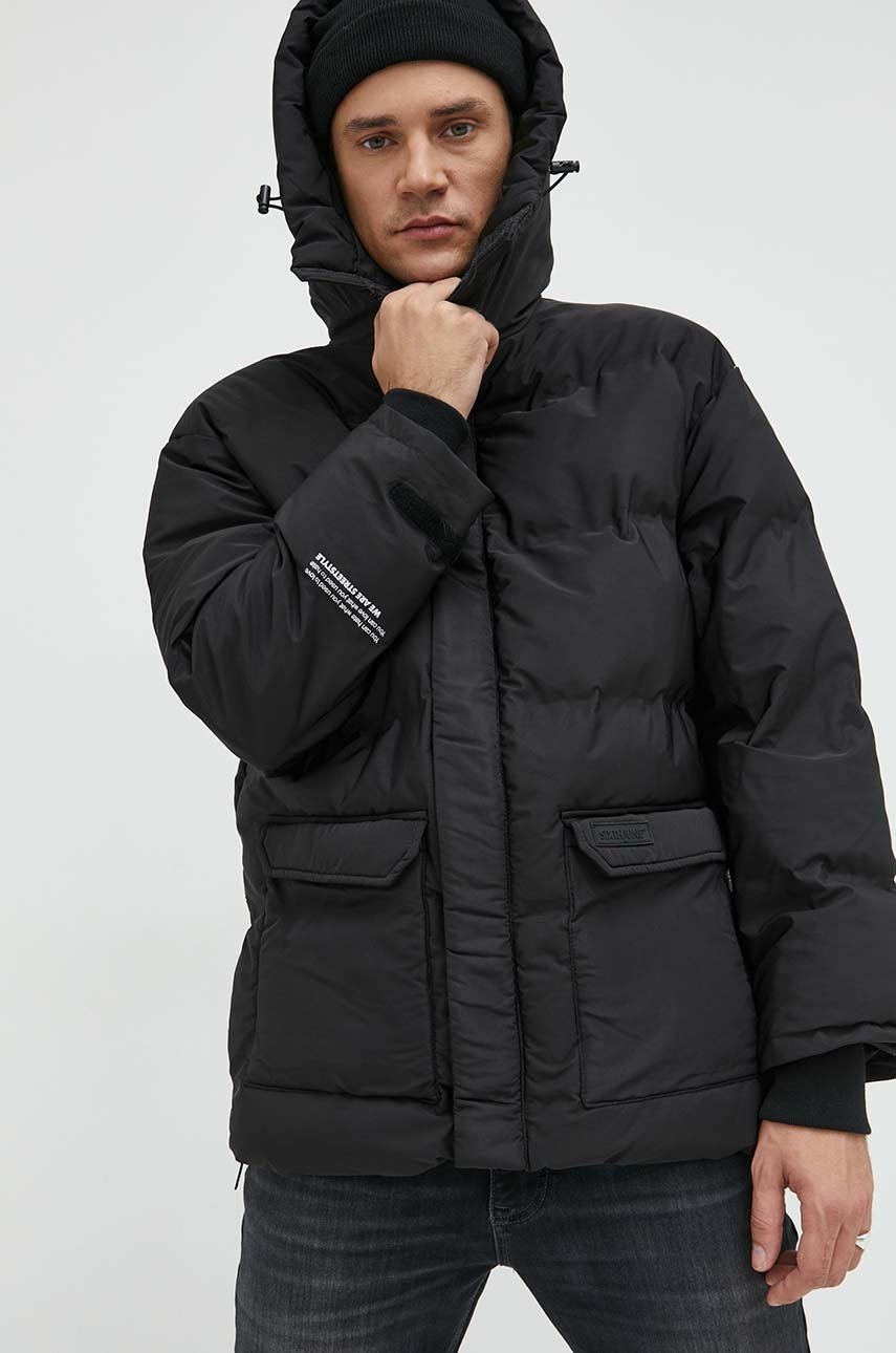 

Куртка Sixth June чоловіча колір чорний зимова oversize