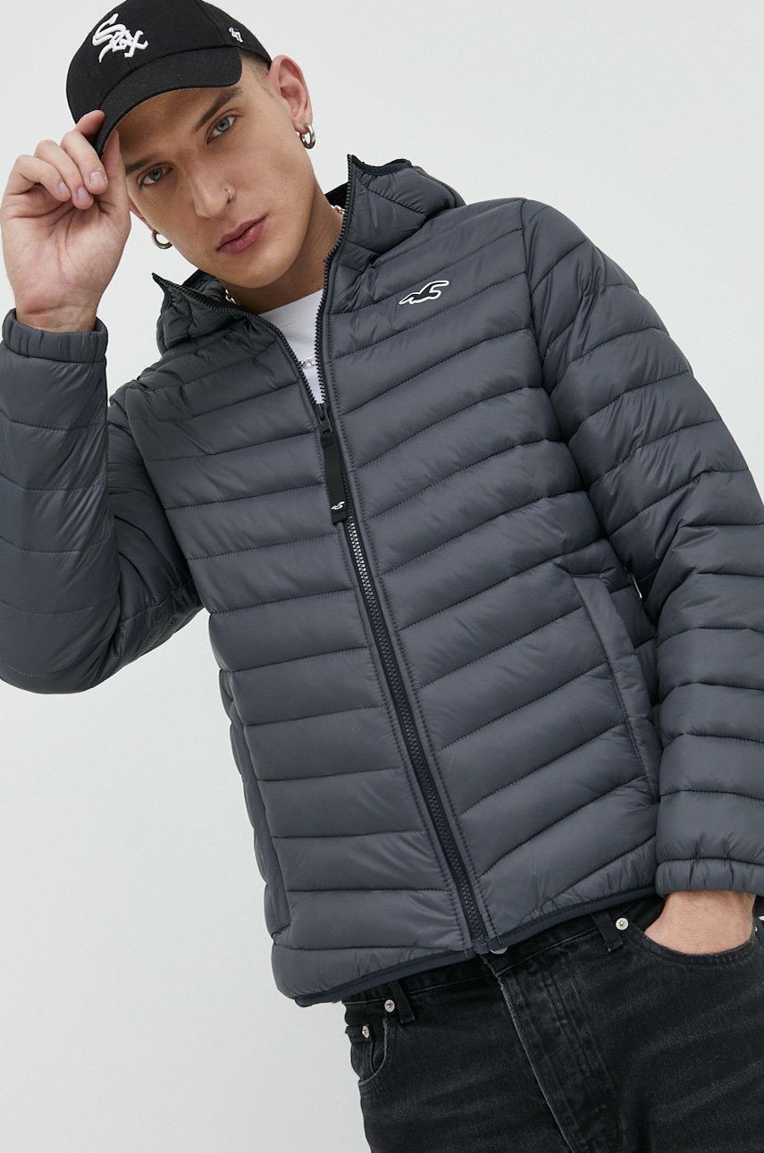 

Яке Hollister Co. в сиво с преходна изолация, Сив