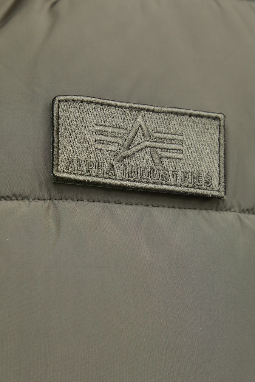 Αμάνικο μπουφάν Alpha Industries Puffer Vest χρώμα: πράσινο F30 φωτογραφία