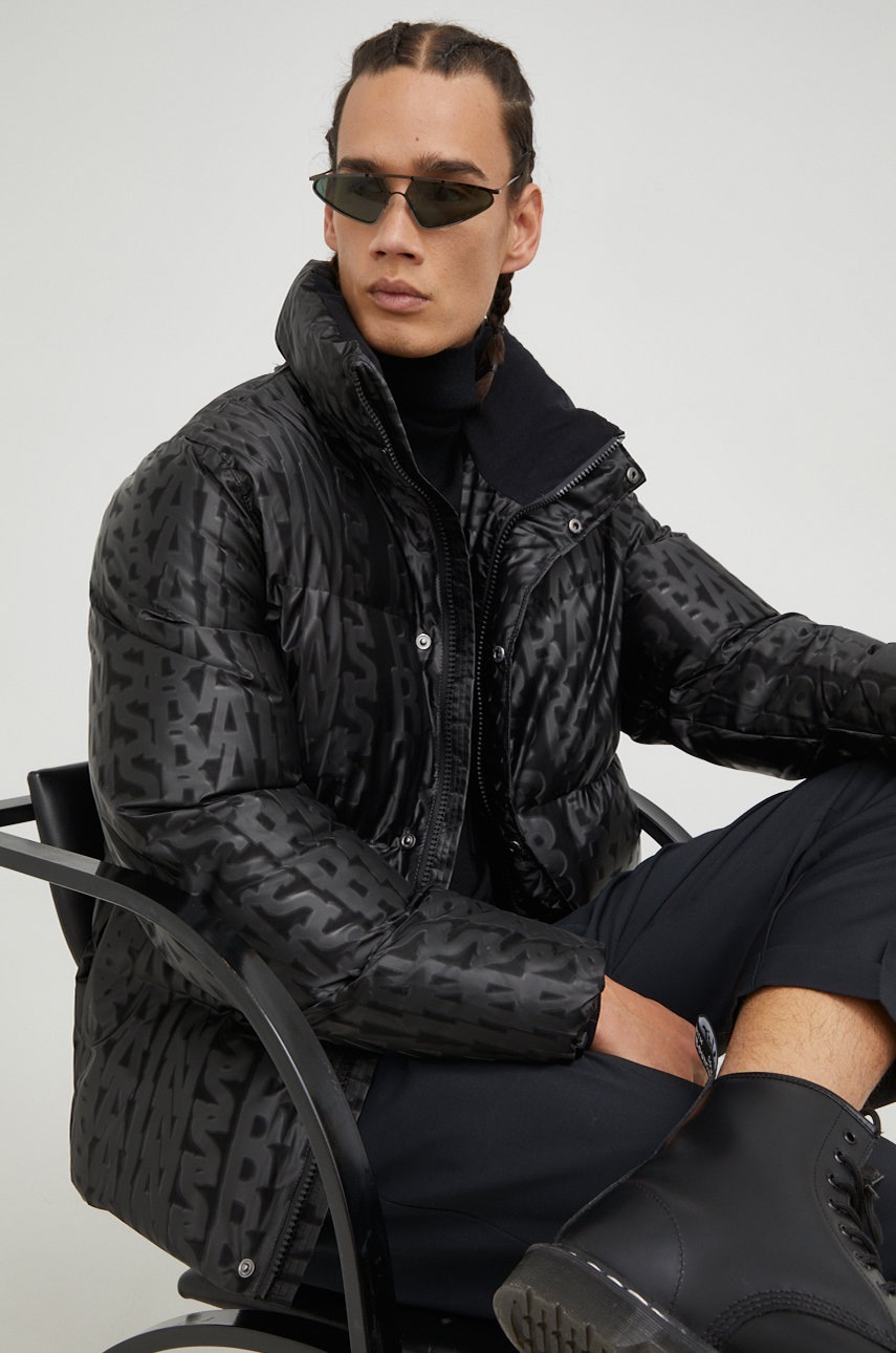 

Куртка Rains 15220 Boxy Puffer Jacket цвет чёрный зимняя