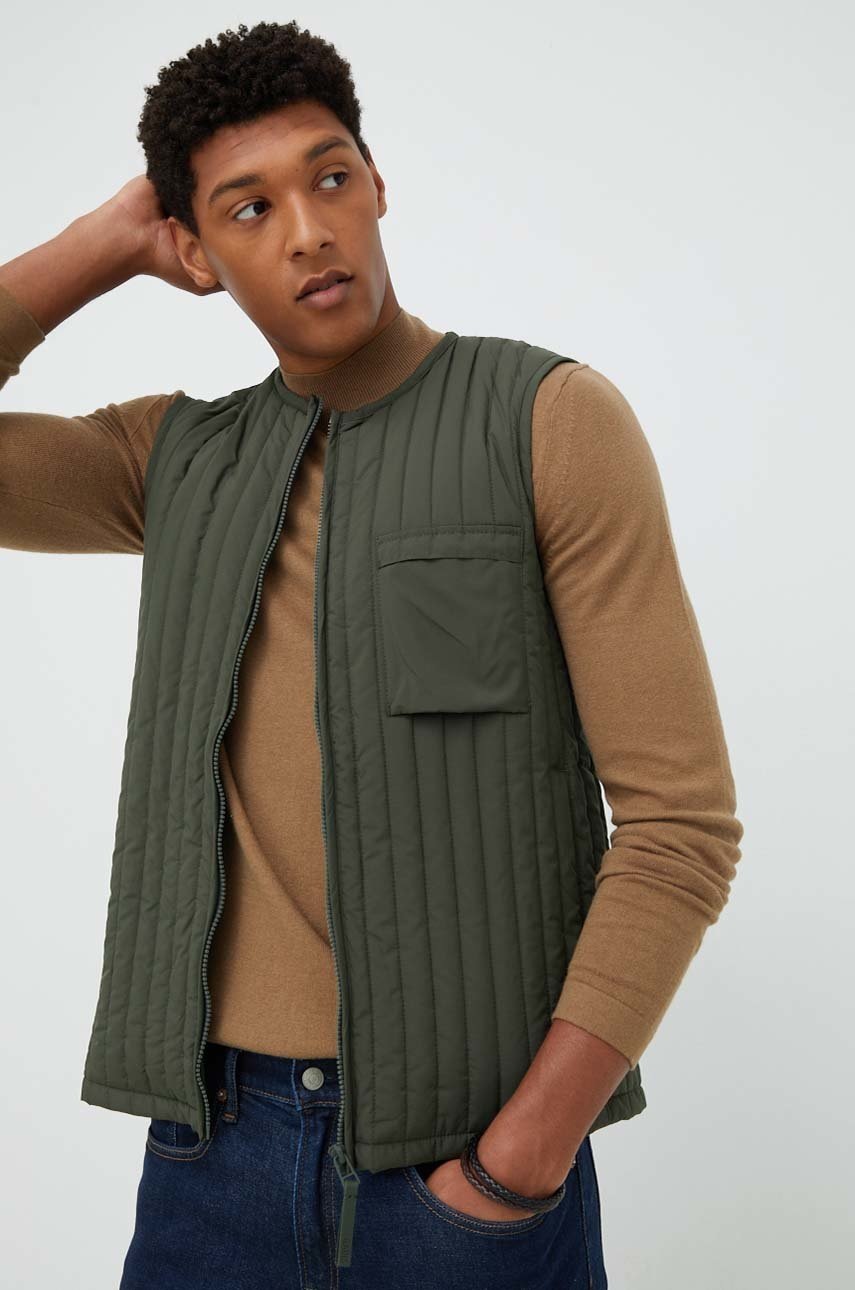 

Безрукавка Rains 18320 Liner Vest цвет зелёный переходная