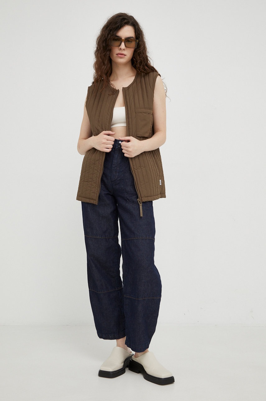 

Безрукавка Rains 18320 Liner Vest колір коричневий перехідна