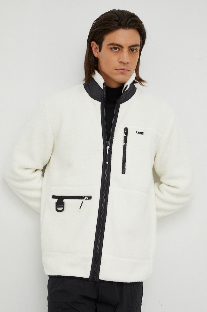 

Куртка Rains 18420 Heavy Fleece Jacket колір білий перехідна