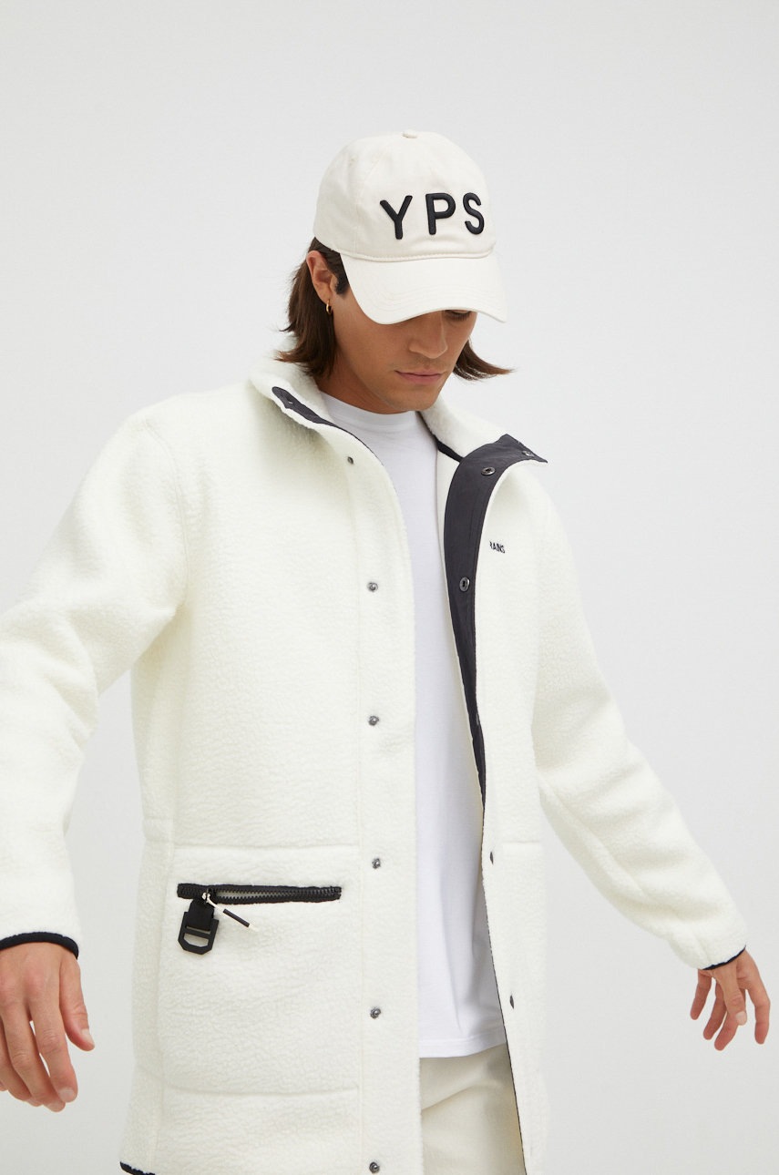 

Куртка Rains 18430 Long Heavy Fleece Jacket цвет бежевый переходная