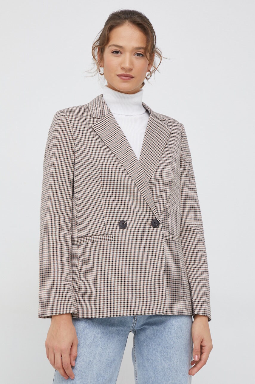 

Пиджак Vero Moda цвет коричневый oversize узор